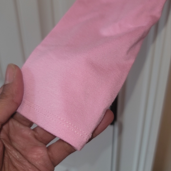 NWT Naked Wardrobe Baby Pastal Light Pink One Shoulder Long Sleeve Dress - Picture 4 of 10